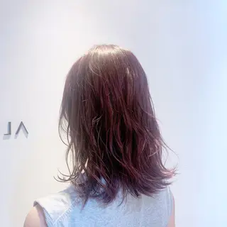 ミディアム カラー ヘアアレンジ 似合わせhair🔸 アサダ タカコ🔸のヘアスタイル