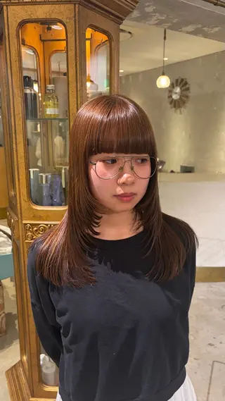 セミロング 河村 雛花のヘアスタイル