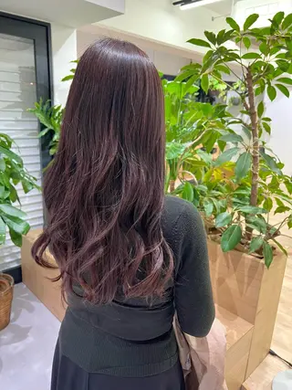 ロング 艶ベージュ/オリーブ カラー🫒airiのヘアスタイル