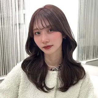 ロング カラー Parve Mix 森 美遥🇰🇷🩶のヘアスタイル