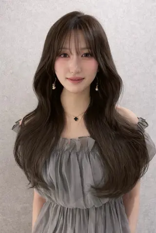 ロング 🎀透明感カラー/ 博多美容室ゆうあ🎀のヘアスタイル