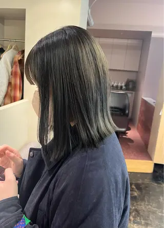 ショート カラー 西山 紗耶香🪽 透明感カラー/ボブのヘアスタイル