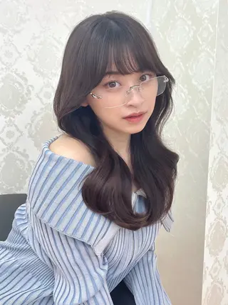 ロング mion🦋韓国ヘア 透明感カラー🫧のヘアスタイル