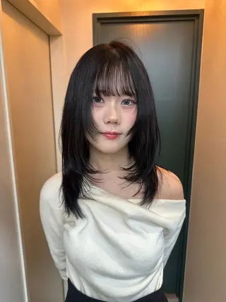 ミディアム カラー Hiroto/表参道 ブリーチカラー⚡️のヘアスタイル