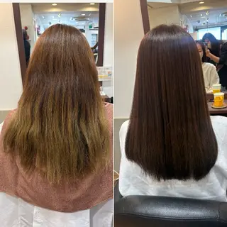 ロング MOLLASALON 浅香山店所属・髪質改善カラー 縮毛矯正🤍辻桃加のヘアスタイル
