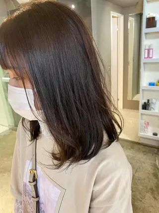 ロング カラー ヘアアレンジ メンズ キッズ ネイル マツエク・マツパ 透明感カラー🤎 ゆりのヘアスタイル