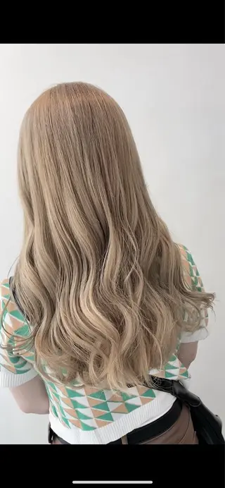 ロング カラー コテ巻き風パーマ✨ かつみのヘアスタイル