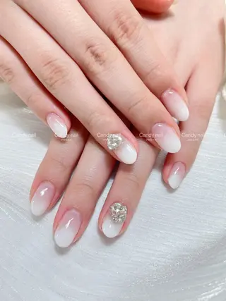 ネイル candy nail 韓国風ワンホンネイルのネイルデザイン