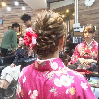 ロング ヘアアレンジ 川名 充✂️のヘアスタイル