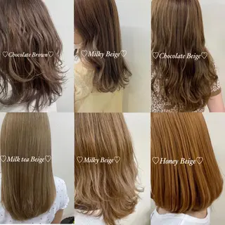 セミロング カラー 🫧渋谷美容師 たくみ🫧のヘアスタイル