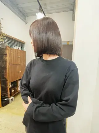 ミディアム カラー 髪も心も健康に🤎 原亜希子のヘアスタイル