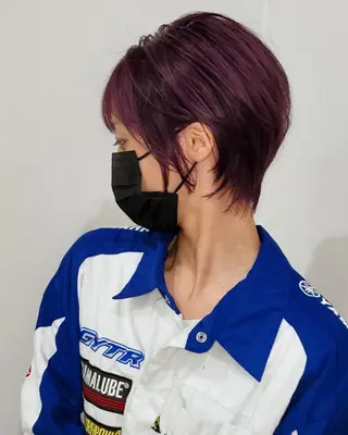 ショート カラー 小川 晃司のヘアスタイル