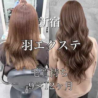 ロング カラー エクステ ダブルカラー新宿のヘアスタイル