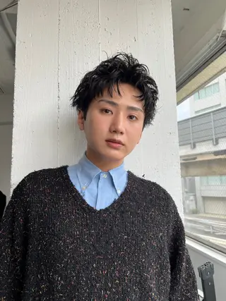 ショート メンズ 大阪メンズパーマ /ショート/らいのヘアスタイル