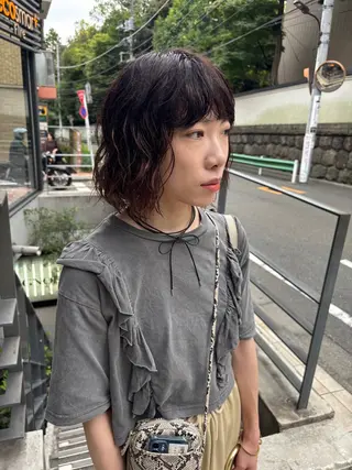 ミディアム レイヤー/パーマ sHOTAのヘアスタイル