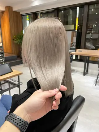 セミロング KEISUKE🐶 カラー✨エクステのヘアスタイル