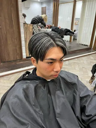 ミディアム カラー メンズ メンズサロン ANSWERのヘアスタイル
