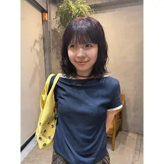 カラー 平野 美羽 /ボブカットモデルのヘアスタイル