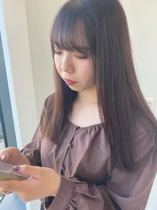 ロング 鈴木 紗耶子のヘアスタイル