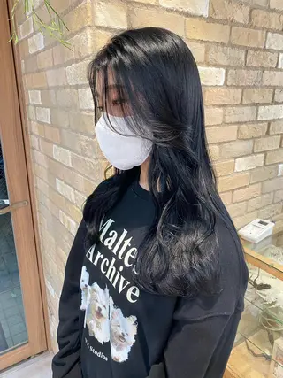 ロング カラー ワンカールで盛れる レイヤー🎀Macoのヘアスタイル