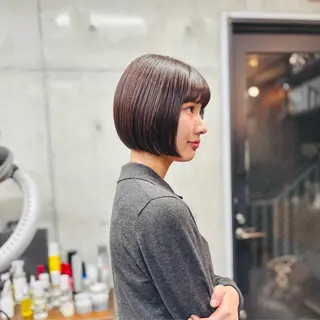 ショート カラー パーマ ショートボブ髪質改善 縮毛矯正のプロ山道潤のヘアスタイル