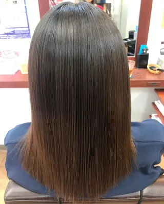 ロング 染谷 れなのヘアスタイル
