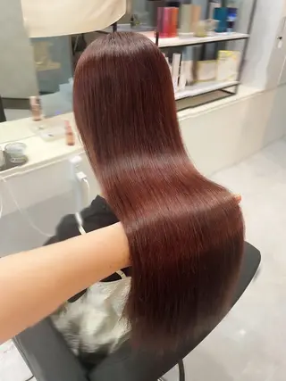 セミロング marshu umeda所属・✨梅田酸性ストレート 💖NATSUKOのヘアスタイル