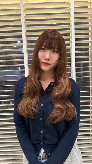 ロング 松本 羅華のヘアスタイル