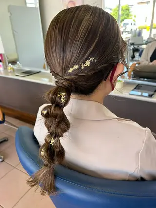 セミロング 小澤 志穂のヘアスタイル