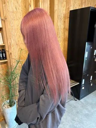 カラー まろみ暖色×ボブ ×chia🕯のヘアスタイル