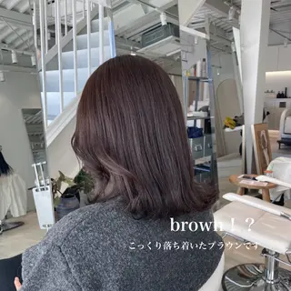 セミロング カラー 峯崎 葵のヘアスタイル