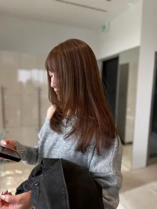 ロング カラー 髪質改善/レイヤー 暖色/shiinaのヘアスタイル