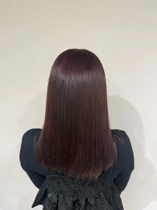 ミディアム カラー Ria🌙*ﾟ 艶カラーのヘアスタイル