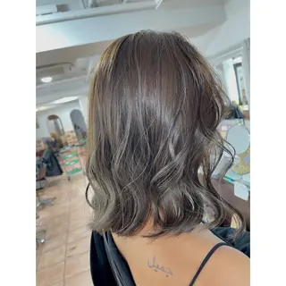 ミディアム カラー ヘアアレンジ 🦋エクステ/透明感 カラー🦋宮川莉央のヘアスタイル