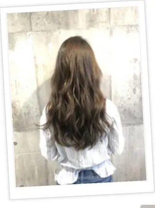 ロング カラー パーマ ヘアアレンジ メンズ キッズ ネイル マツエク・マツパ EnBlesS西宮 マンツーマン神道有基のヘアスタイル