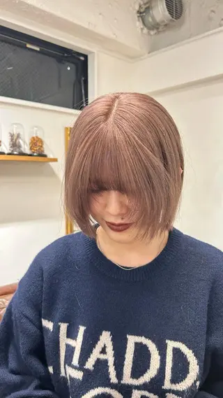 ショート カラー じゅわっと暖色カラー 🍊Moemiのヘアスタイル