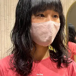 ミディアム パーマ Uo/似合わせパーマ /髪質改善/四条烏丸のヘアスタイル