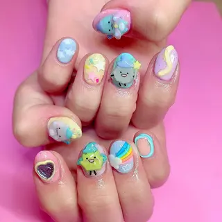 ネイル 3Dアートネイル💗 都築レナのネイルデザイン