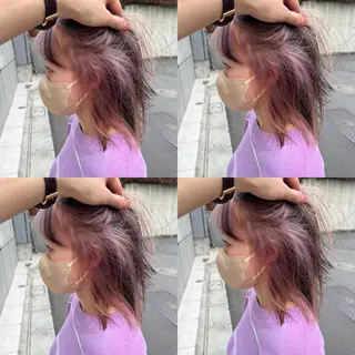 ショート カラー ✨縮毛矯正✖︎顔周り レイヤー✨ナカムラのヘアスタイル