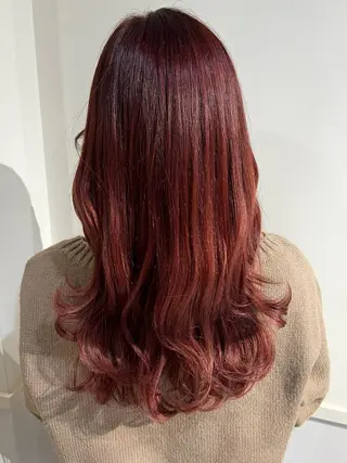 ロング カラー ながやま まいのヘアスタイル