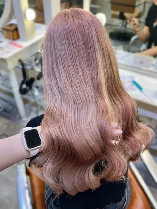 カラー エクステ🎀 暖色カラー🎀amiのヘアスタイル