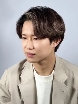 ミディアム パーマ ヘアアレンジ メンズ ⚡️メンズ特化⚡️ 倉林 隼大のヘアスタイル