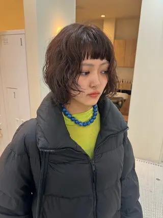 パーマ 山下 莉歩のヘアスタイル