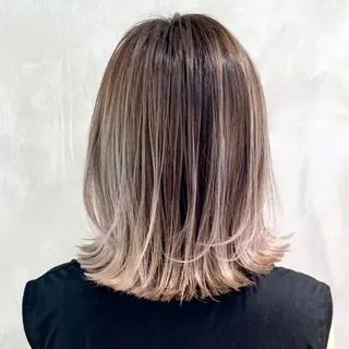 ミディアム カラー パーマ ヘアアレンジ ITbyALBUM 八王子店のヘアスタイル