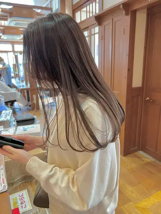 ミディアム カラー パーマ Artist 藤﨑紘成のヘアスタイル