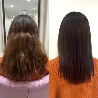 セミロング カラー パーマ ヘアアレンジ 🌈インナーカラー ‘ショウマ’🌈のヘアスタイル