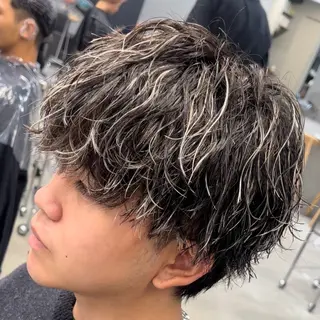 ミディアム カラー ヘアアレンジ メンズ fifth 石川 凪のヘアスタイル