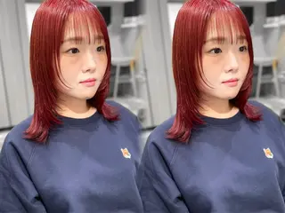 ミディアム erina🍑新宿/ 艶カラー/レイヤーのヘアスタイル