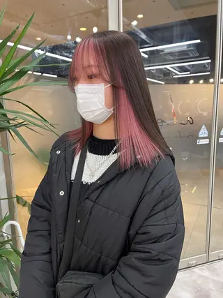 ミディアム 福山 晴香のヘアスタイル