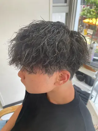 ショート パーマ メンズ 🌻メンズカット 落合諒🌻のヘアスタイル
